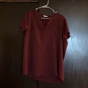 Maurices Deep Red Blouse
